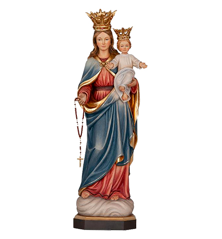 Wooden statues of Virgin Mary