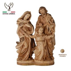 Statua Sacra Famiglia in legno