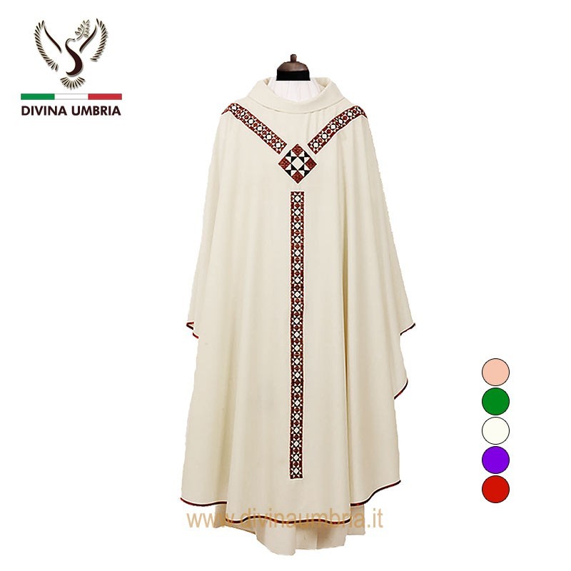 Contemporary chasuble embroidered