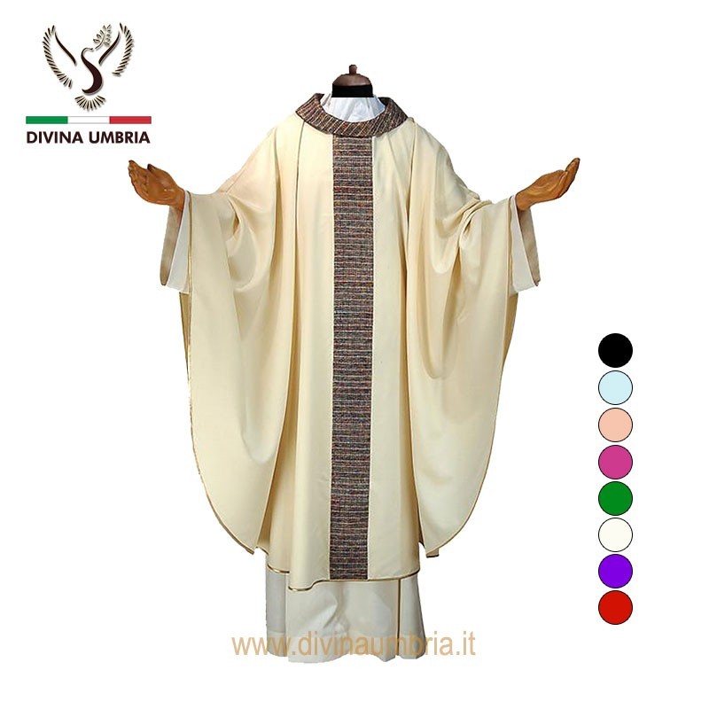 Modern chasuble out of pure wool fabric
