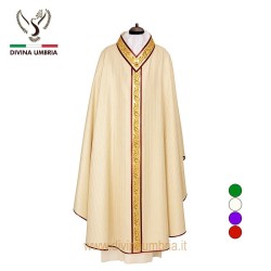 Gothic chasuble out of wool blend with embroidery