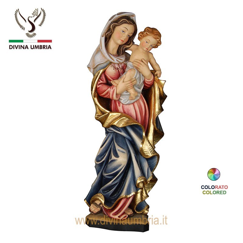 Sculpture made of wood colored - Our Lady of Peace
