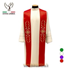 Red Clergy stole out of wool