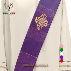 Deacon stole with embroidered cross