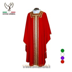Paleochristian chasuble with square neckline