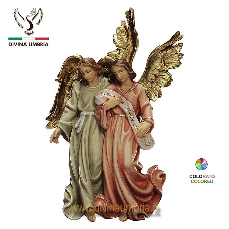 Presepe - Statue in legno Angeli di Gloria