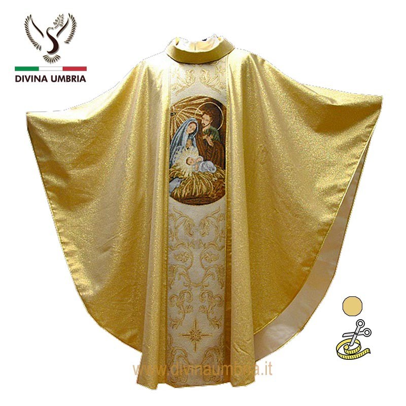 Nativity chasuble out of gold cotton blend