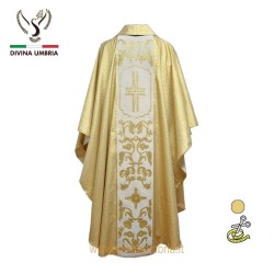 Chasuble out of gold cotton blend