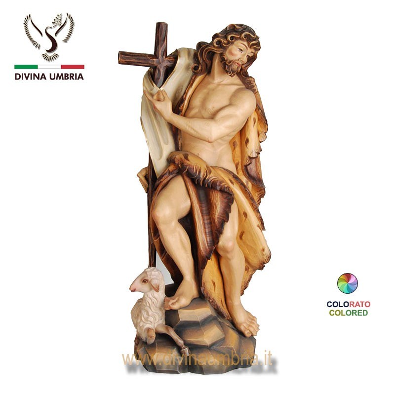 Woodcarved statue of Saint John the Baptist