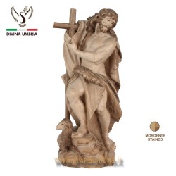 Sculpture made of wood represented Saint John the Baptist