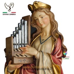 Sculpture made of wood: Saint Cecilia