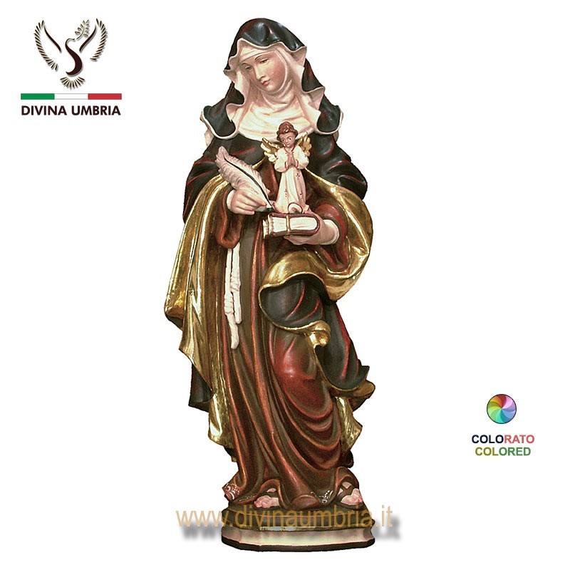 Saint Frances of Rome - Sculpture made of wood