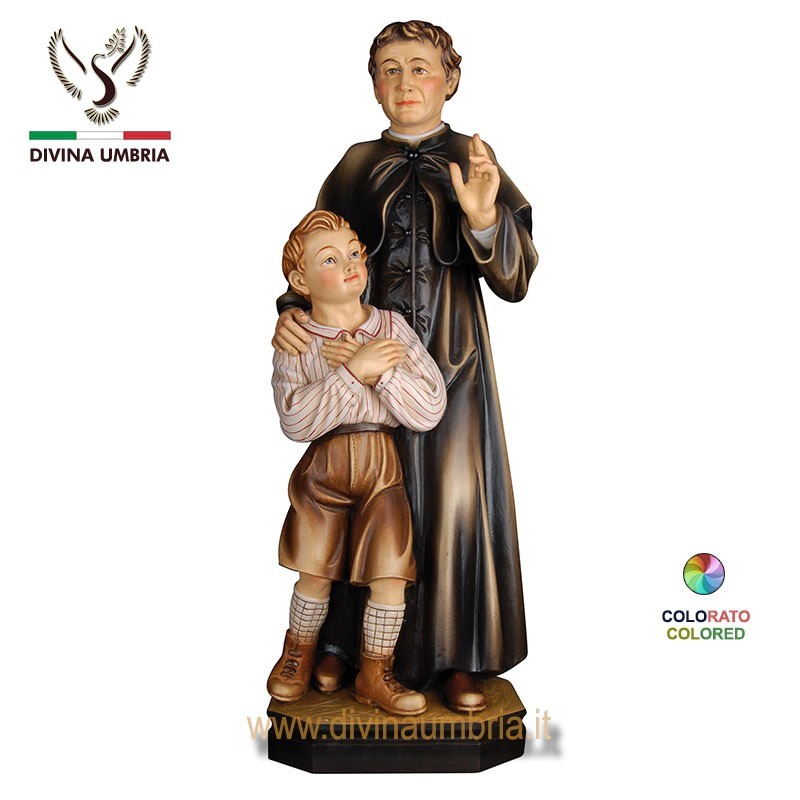 Statua in legno di San Giovanni Bosco