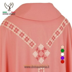 Embroidered pink chasuble