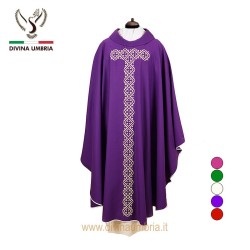 Purple chasuble made of pure wool