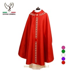 Red chasuble out of pure silk