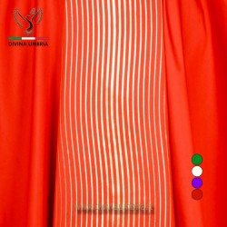 Red chasuble out of silk fabric