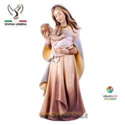 Sculpture made of wood colored - Madonna protector