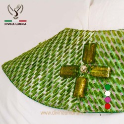 Green chasuble made of raw silk
