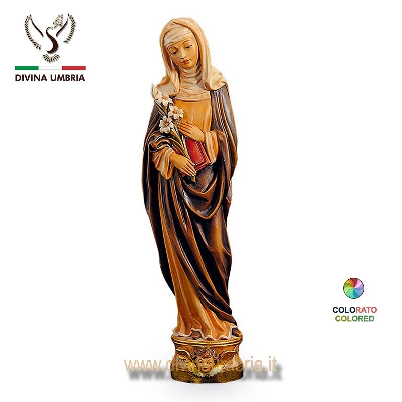 Statua in legno di Santa Caterina da Siena