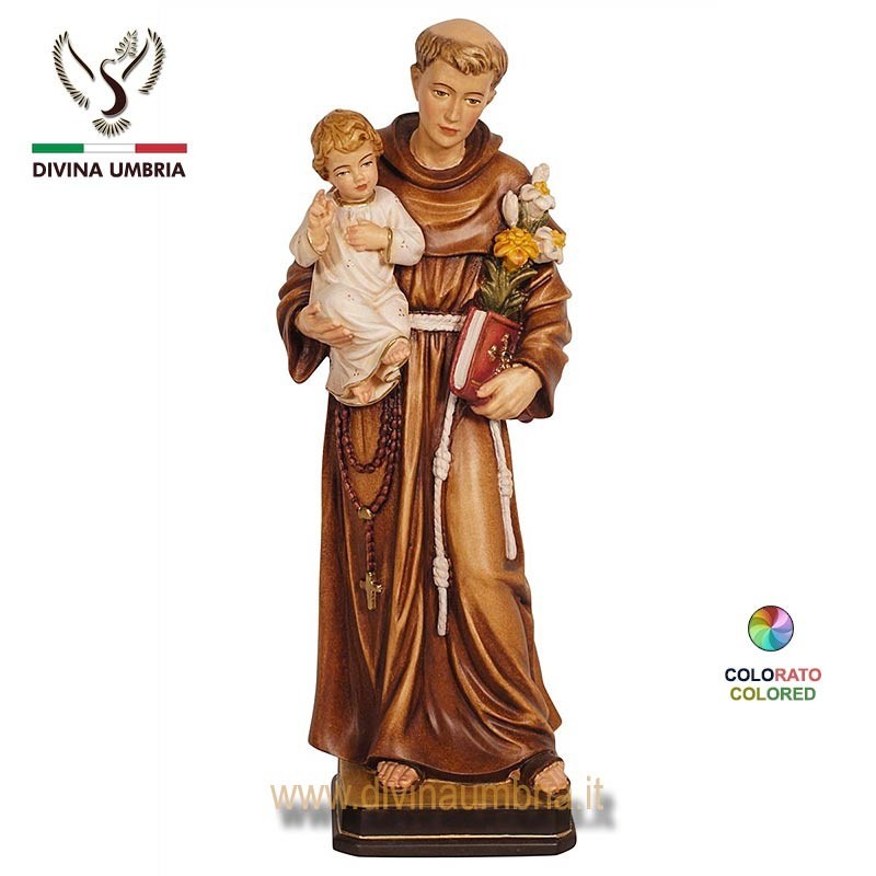 Statua Sant'Antonio di Padova in legno