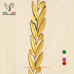 Wool embroidered chasuble, olive branch