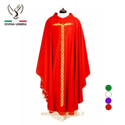Pure wool embroidered chasuble