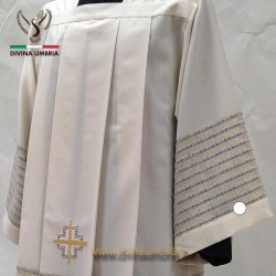 Pleated surplice with Cross