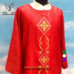 Red Dalmatic with Cross embroidery