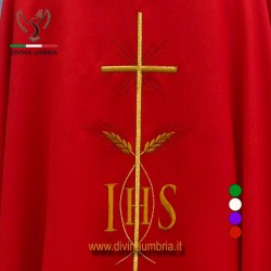 Red Dalmatic Cross embroidery