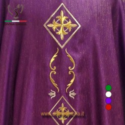 Purple Dalmatic with Cross embroidery